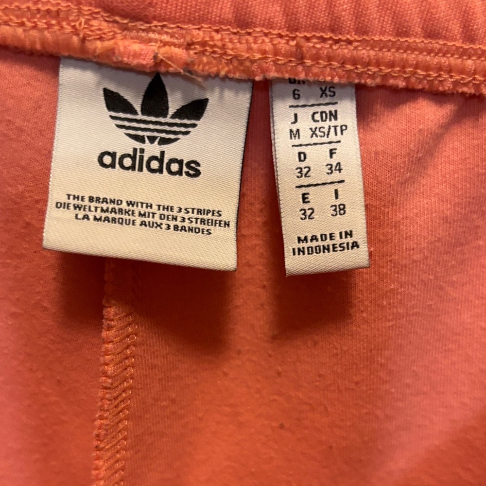 Adidas Women's Pink Joggers with White Stripes - Picture 4 of 6